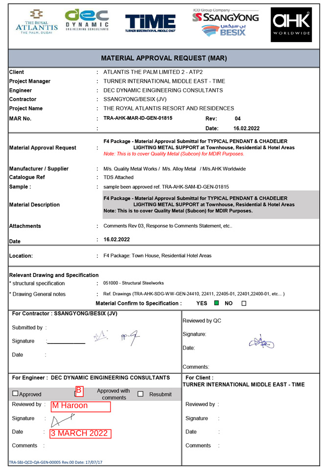 Progress Approvals